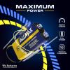 imageAllmax 9V Maximum Power Alkaline Batteries 6 Count  Ultra LongLasting 7Year Shelf Life Leakproof Design Superior Performance48 Count Pack of 1