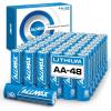 imageAllmax AA Lithium Maximum Power Batteries 12 Count  Longest Lasting Leakproof 20Year Shelf Life  Perfect for Blink Security Cameras Smoke Detectors and More  15V48 Count Pack of 1