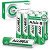 imageAllmax AAA Maximum Power Precharged Rechargeable Triple A Batteries 8 Count  Ultra LongLasting Recharge up to 2000 Times  12V8 Count Pack of 1