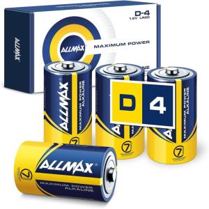 imageAllmax C Maximum Power Alkaline Batteries 48 Count  Ultra Long Lasting 7Year Shelf Life Leakproof Design Superior Performance  15V4 Count Pack of 1