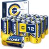 image:imageAllmax C Maximum Power Alkaline Batteries 12 Count  Ultra LongLasting Leakproof Design 7Year Shelf Life Maximum Performance 15V12 Count Pack of 1